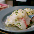 料理メニュー写真&nbsp;泡醤油(エスプーマ)のカルパッチョ