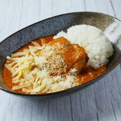 チキンカレー チーズ乗せ