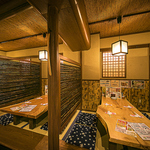 少人数の飲み会はこちらの半個室もオススメ！最大16名様までOKなので用途に合わせてセッティング◎