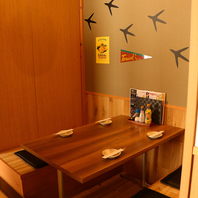 【個室完備】個室席は2名様～60名様までご利用可能！