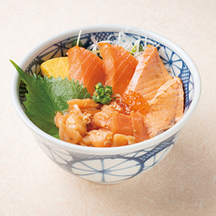 四種のサーモン親子丼