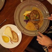 【ランチタイム】ビストロハンバーグ