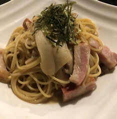 キノコとベーコンの和風パスタ