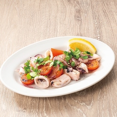 ヤリイカとフレッシュトマトのマリネ