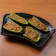 冷やし生ピーマンの肉詰め