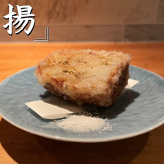 とうもろこしと大山鶏のとろろ揚げ (二ヶ)
