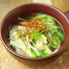 豚カマトロと青菜のサッと煮