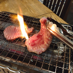卓上コンロで牛タン