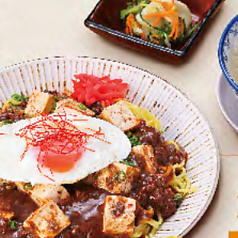 牛たん麻婆焼きそばセット