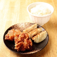 コンビセット (餃子3個・唐揚げ2個・ライス)「+530円」