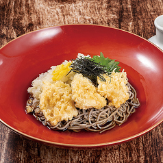 一口鶏天と鬼おろしの冷やしそば