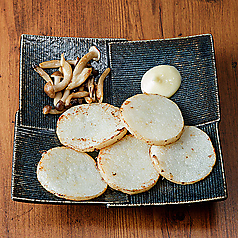 山芋としめじの塩焼き