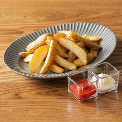 皮付きウェッジフライドポテト