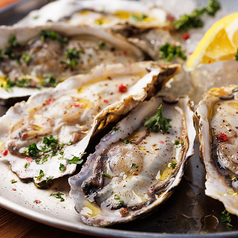 殻付き牡蠣のガーリックバター焼き