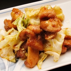 ★鶏ハラミの塩だれ焼き/★肉野菜炒め