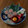 料理メニュー写真&nbsp;逆比率！トロタク太巻き
