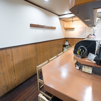 オープンカウンターでゆったり寛げる空間