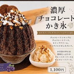 濃厚チョコレートかき氷 ~カナダメープルダブルナッツのアイス添え~