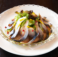料理メニュー写真 金華サバのライトスモーク　サラダ仕立て