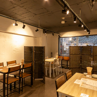 少人数から2階貸切も可能♪プライベート空間でお食事を