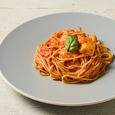 バジルとモッツァレラチーズのポモドーロ スパゲッティ
