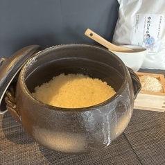 本日のお米の土鍋ごはん
