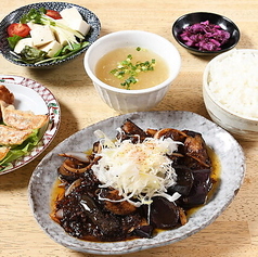 デラックス ナス味噌定食