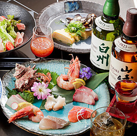 七道駅5分◆島根の藁焼きや鮮魚、山陰の地酒を満喫！カウンターや掘りごたつで宴会♪