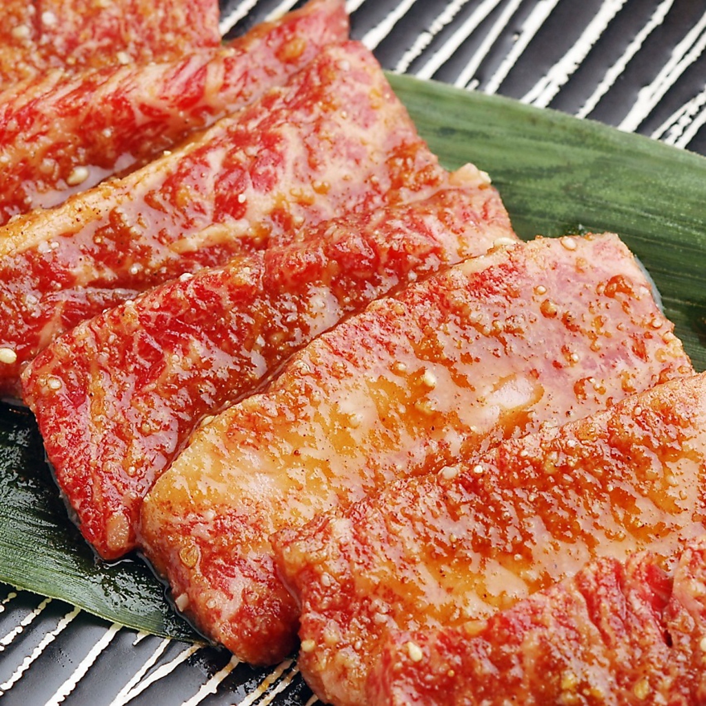 [こだわりのカルビ]焼肉屋のレベルはカルビを食べれば分かるというオーナーのこだわりカルビ