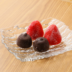 苺アイス&チョコアイスボール