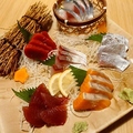料理メニュー写真&nbsp;六種の刺身盛り合せ