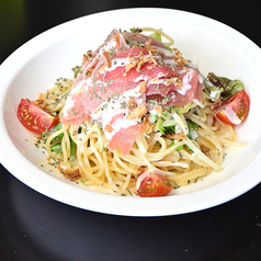 生ハムの冷製パスタ