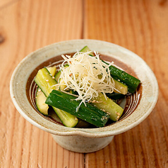 キュウリの香味醤油漬け