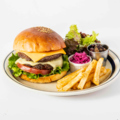 料理メニュー写真&nbsp;スペシャルバーガー SET