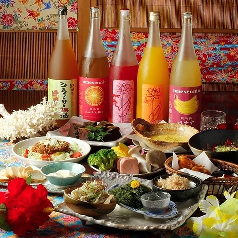 沖縄料理とグルテンフリーのもちもち生地が自慢のクレープが食べられるお店♪