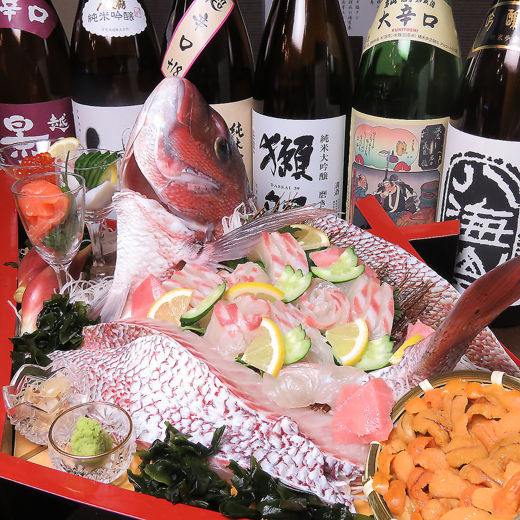 瀬戸内海産の旨味たっぷりの鮮魚を、厳選したお酒を添えて思う存分ご堪能いただけるのが当店の自慢◎