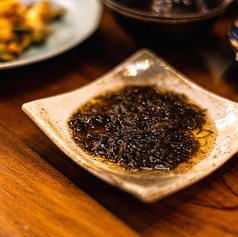 もずくソーメン 辣油つけダレ