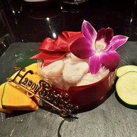 【誕生日や記念日に♪お肉プレートで特別なひとときを】