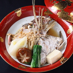 京野菜と鯛（あら煮・骨蒸し）