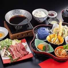 ツアー専用国産牛すき焼き御膳