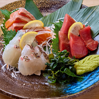 本マグロ入り！三種の刺身盛り