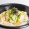 【Japanese-style】蒸し鶏とさつまいもの白味噌クリームパスタ