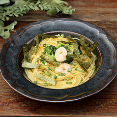 エビとブロッコリーのバター醤油ソース