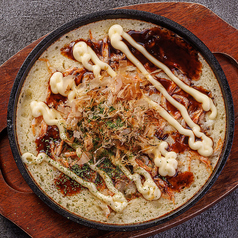 桜海老と長芋の鉄板焼き