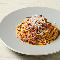 牛挽肉の自家製ボロネーゼ スパゲッティ