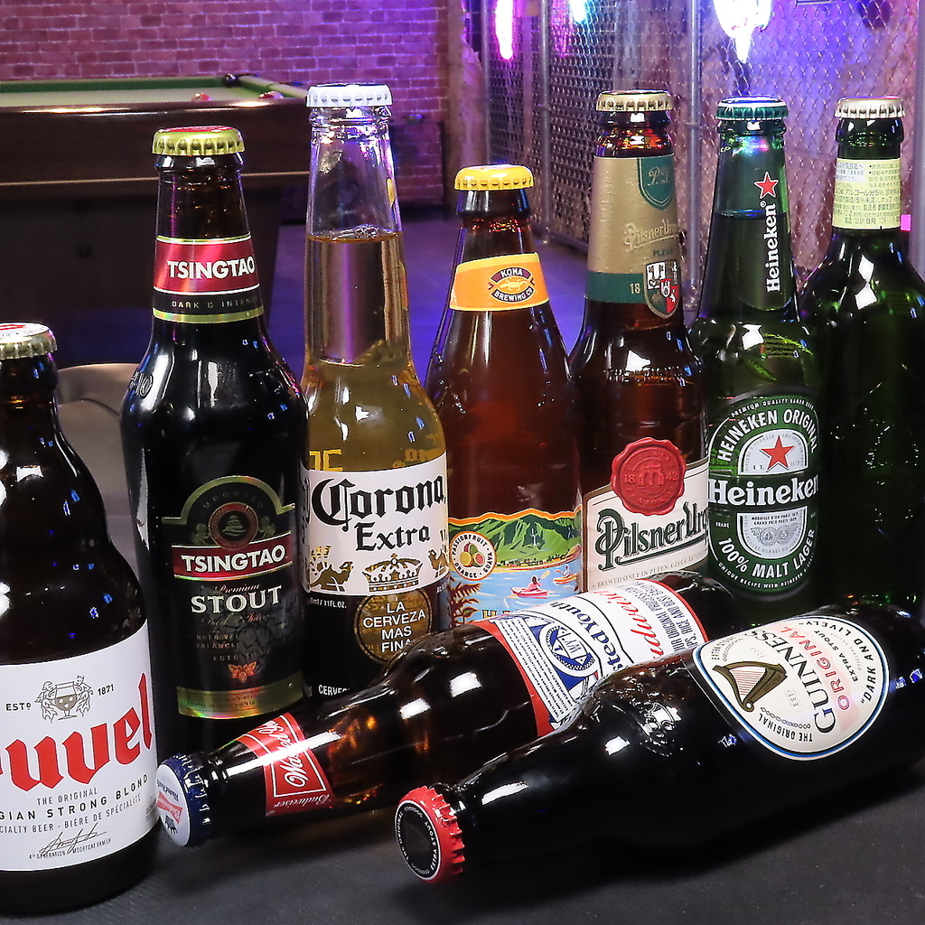 【世界各種の瓶ビール】世界で人気の瓶ビールを数多く取り揃えております♪各国の味わいをどうぞ◎