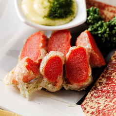 まるごと明太子のレア磯辺揚げ