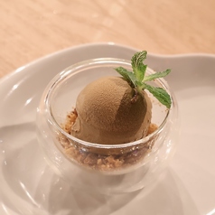 京都宇治のほうじ茶のジェラート