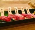 料理メニュー写真 桜肉にぎり味比べ５種