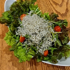水菜としらすのサラダ